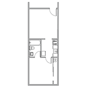 Floor plan for One Bedroom