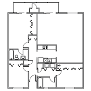 Floor plan for Three Bedroom