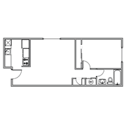Floor plan for One Bedroom